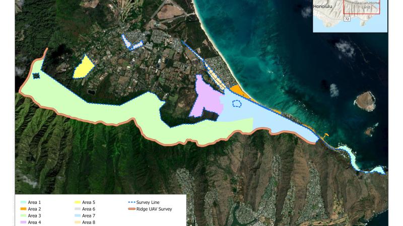 Image of Map of HHL in Waimanalo