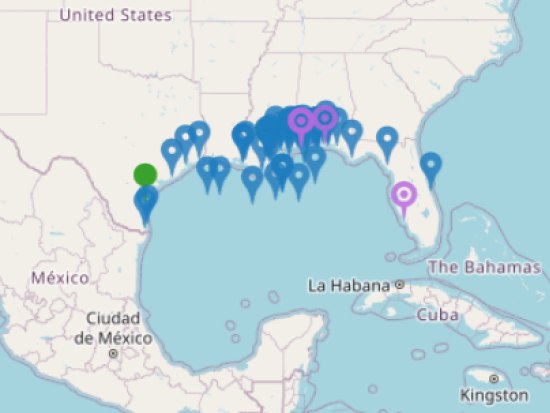 Department of the Interior Projects Map