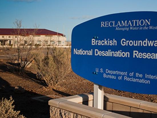 A view of the Brackish Groundwater National Desalination Research Facility