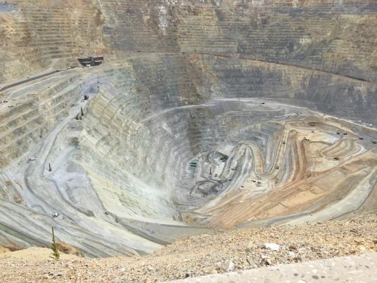 A view of the Kennecott Copper Mine outside of Salt Lake City, Utah