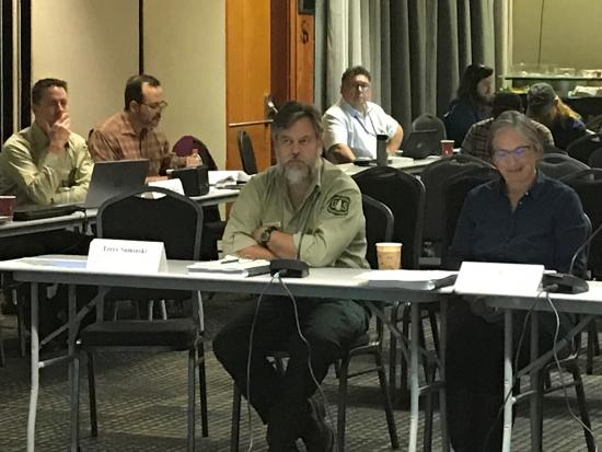 Members of the Southeast Alaska Regional Advisory Council at a meeting in 2019