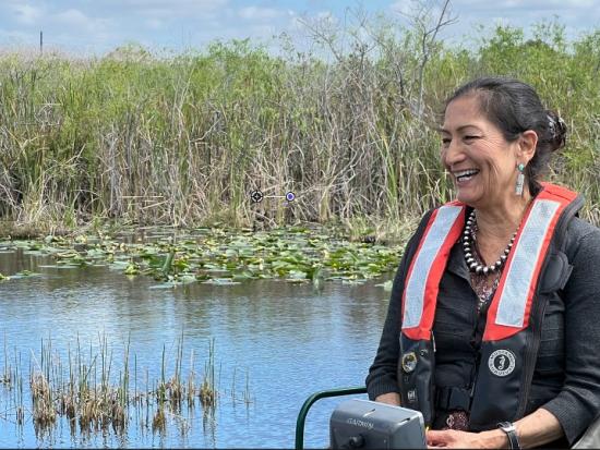 Secretary Haaland tours the Everglades during her Florida visit 