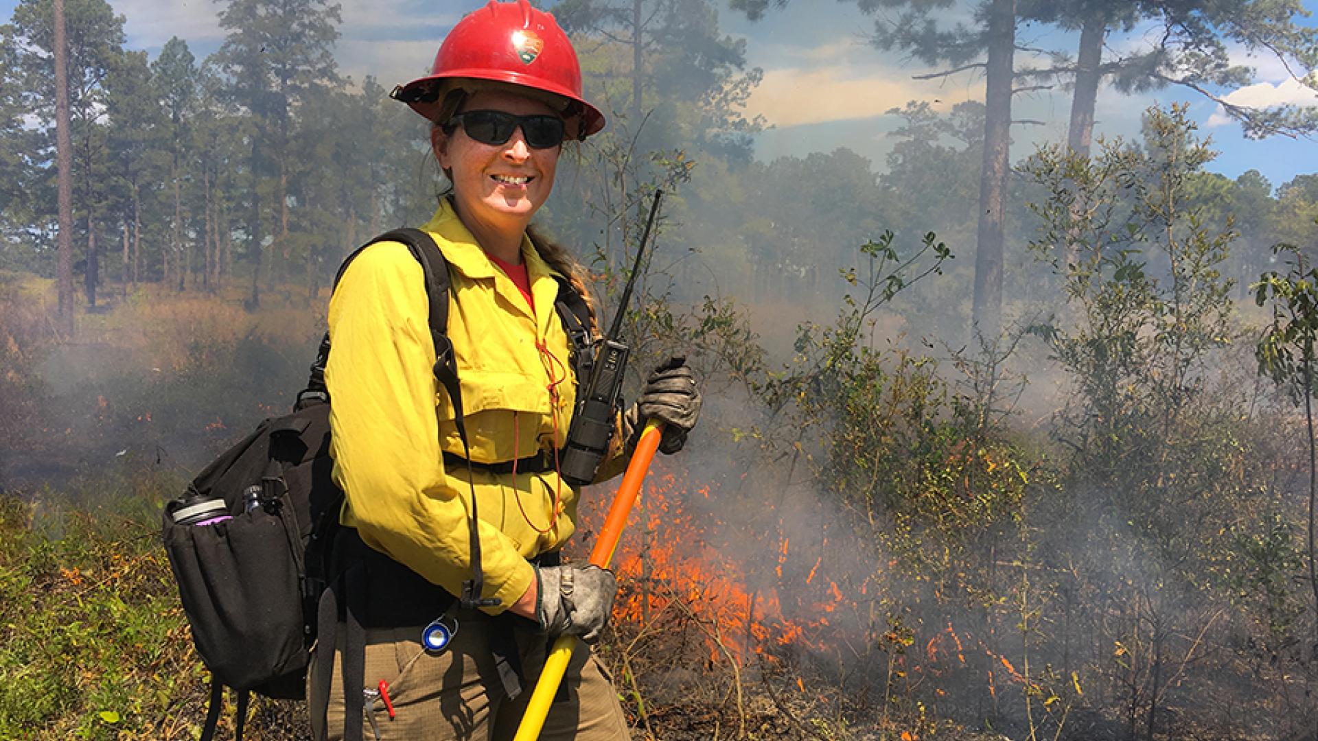 NPS national fire planner Melissa Forder.