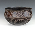 Pottery by Chase Kahwinhut Earles, Caddo, entitled "Kahwis Bahateno / Red River Bowl" © 2015
