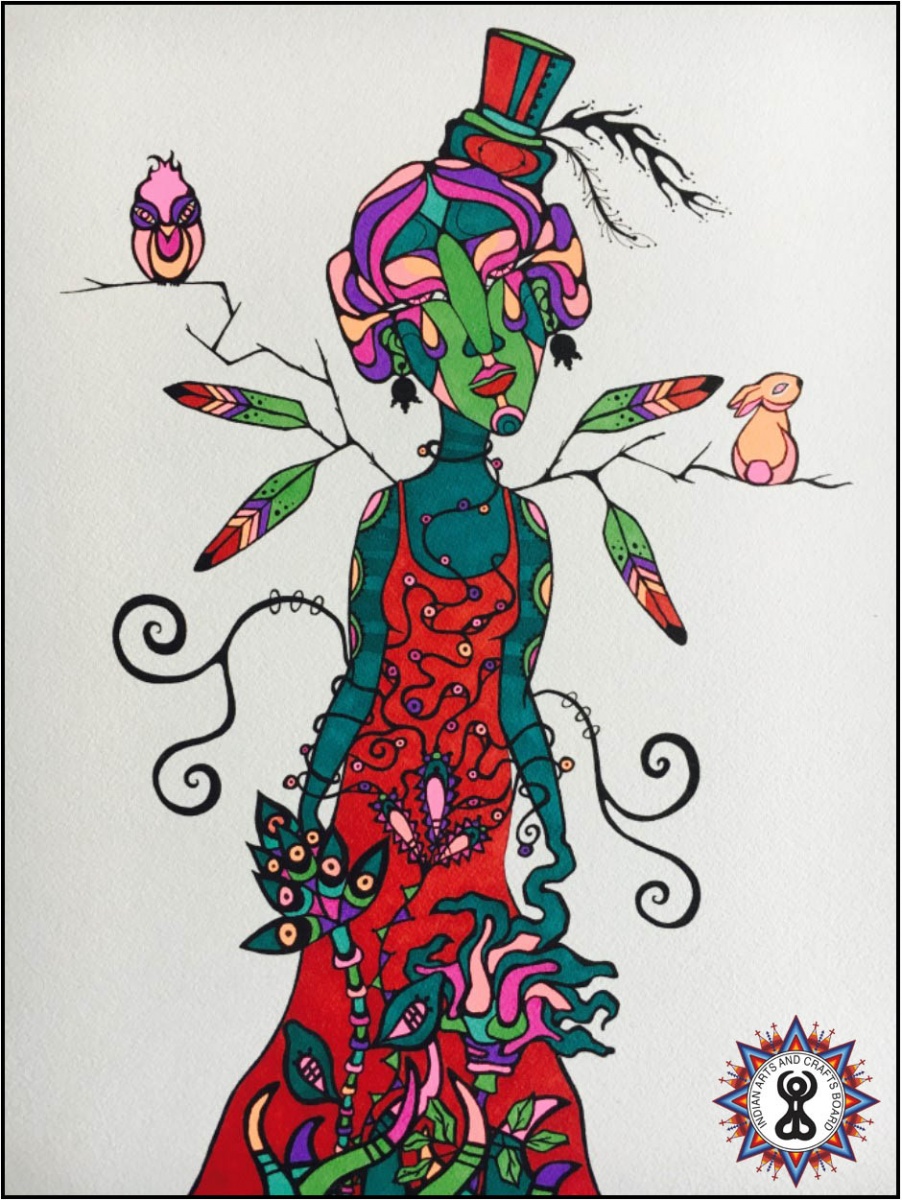 "Medicinal." Prisma Color and Micron Pen on Bristol Board. © 2017 Tani Gordon